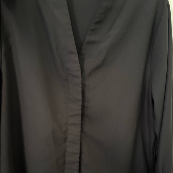 Eileen Fisher V Neck Button Up Blouse - Picture 3 of 5
